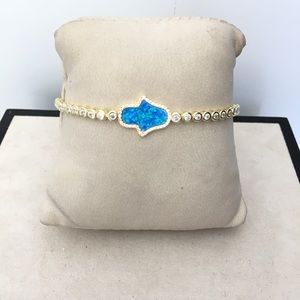 🧿 KHAMSA 🧿 Gold Filled Cz Opal Bracelet
